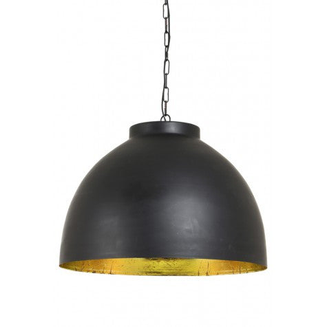 Extra Large Black Gold Lined Pendant Light - CENTURIA