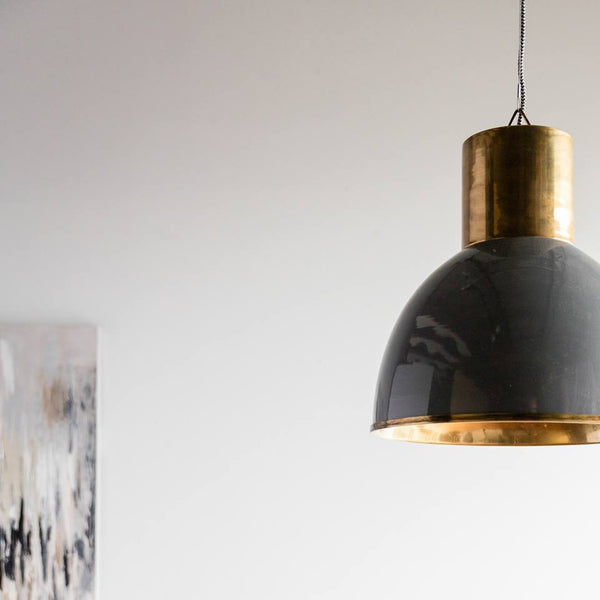 Classic Grey and Antique Bronze Pendant - CENTURIA