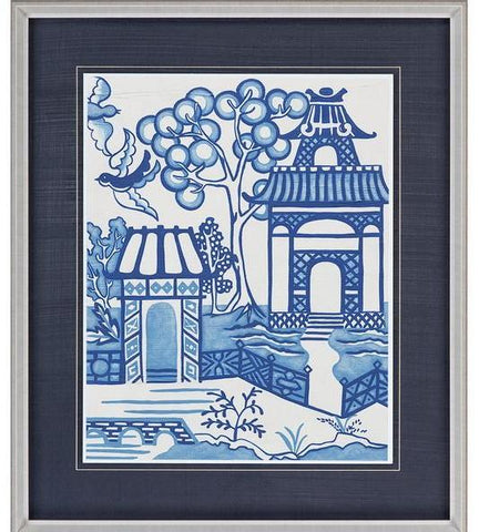 Framed Blue Willow Picture II - CENTURIA