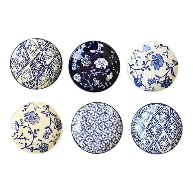 Blue Willow Inspired Appetizer Plates-Set/6 - CENTURIA