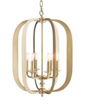 Brass Oblong Transitional Chandelier - CENTURIA