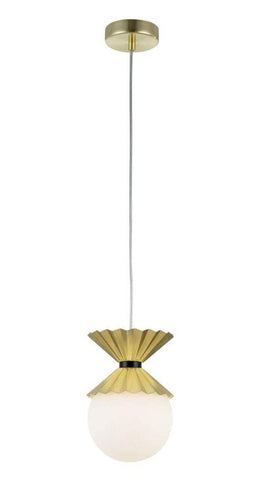 Art Deco Black and Gold Globe Pendant - CENTURIA