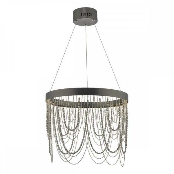 Draping Bronze Chain Chandelier