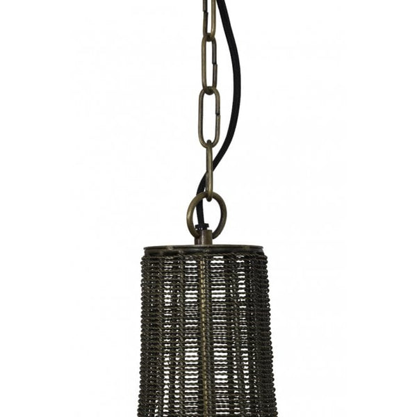 Scandinavian Bronze Wire Pendant Light