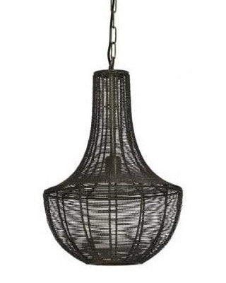 Scandinavian Bronze Wire Pendant Light