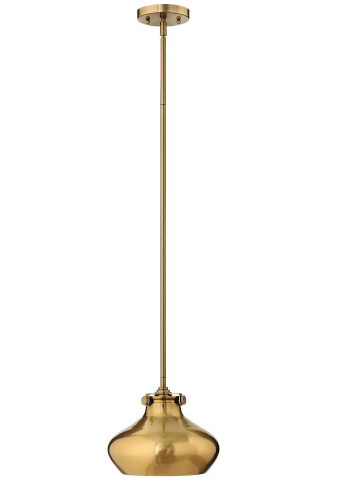 Classic Brushed Brass Pendant Light - CENTURIA