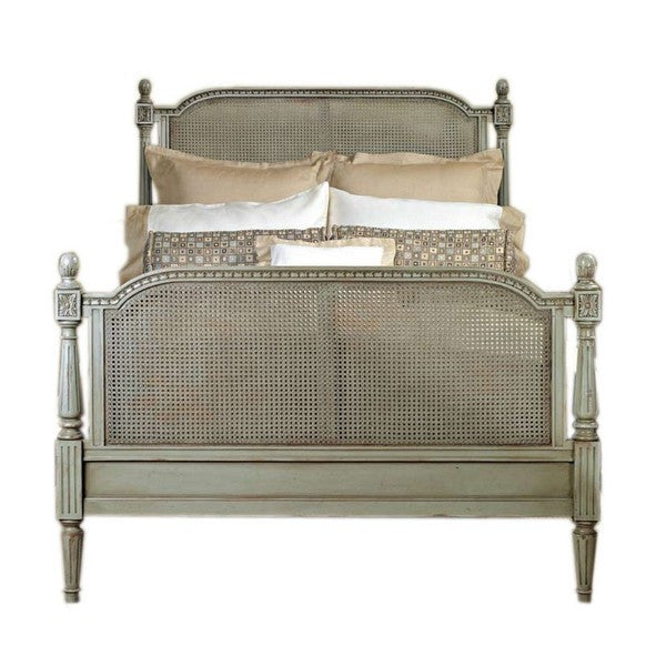 French Cane Bed Louis XVI Style -Queen Size - CENTURIA