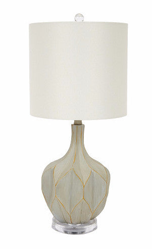 Grey and Gold Organic Form Cement Lamp - CENTURIA