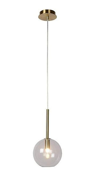 Brass Glass Globe LED Pendant Light - CENTURIA