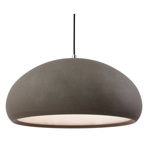 Modern Taupe Concrete Dome Pendant - CENTURIA