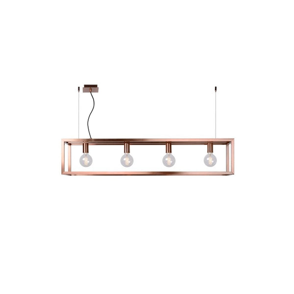Modern Copper Rectangular Chandelier - CENTURIA