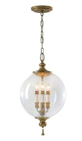 Deco Inspired Three Light Globe Pendant Light - CENTURIA