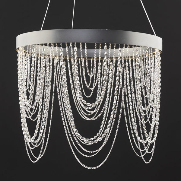 Draping Bronze Chain Chandelier