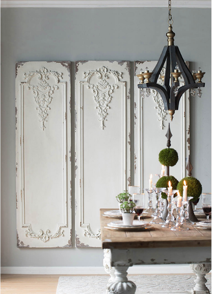 Antique White Farmhouse Dining Table