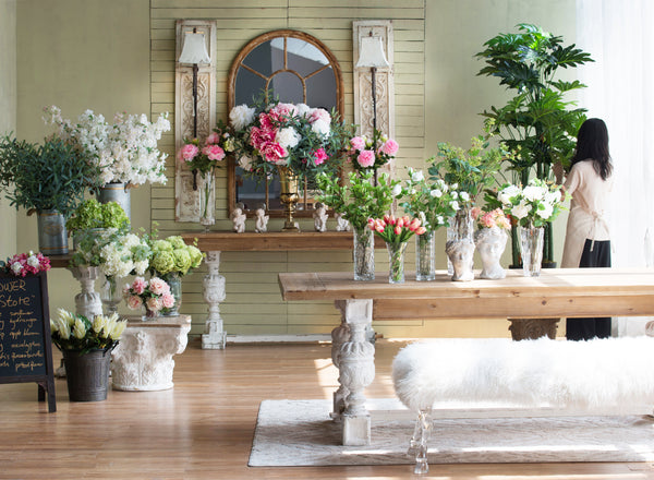 Antique White Farmhouse Dining Table