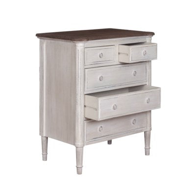 French Provincial Style Dresser in Shell White - CENTURIA