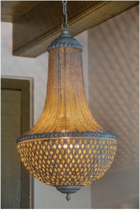 Brocante Metal Chandelier - CENTURIA