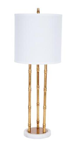 Gold Faux Bamboo Lamp - CENTURIA