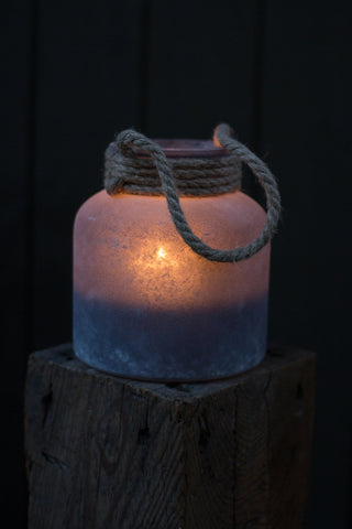 Small Grey Painted Lantern - CENTURIA