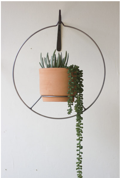 round hanging wall planter Round Hanging Planter
