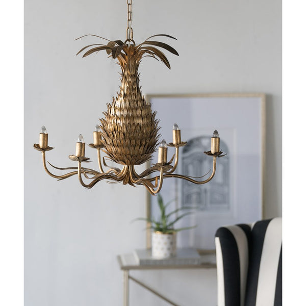 Hollywood Regency Style Pineapple Chandelier - CENTURIA