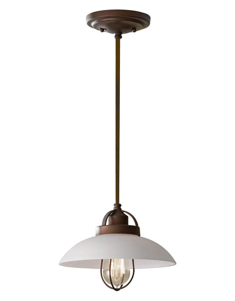 Small Industrial Bronze Patina Pendant - CENTURIA