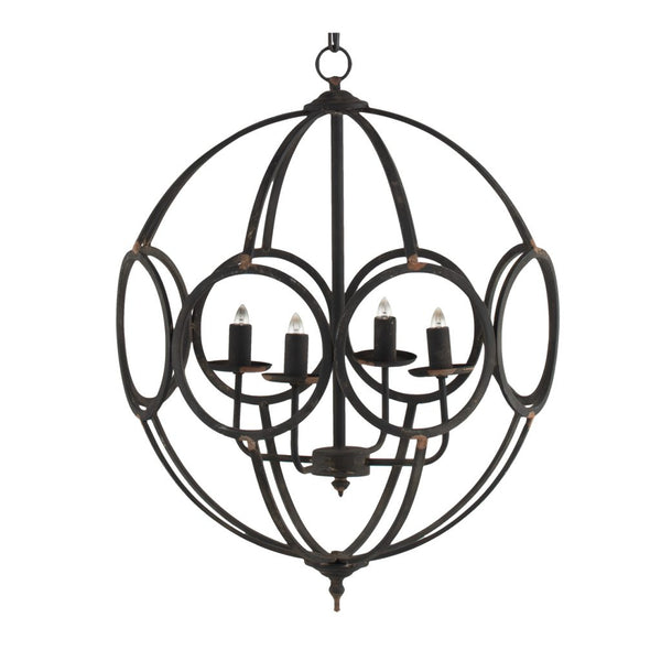 Iron Circle Globe Pendant - CENTURIA