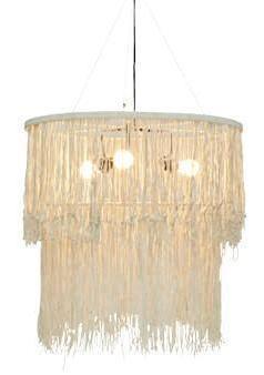 Oversized Ivory Tassel Chandelier - CENTURIA