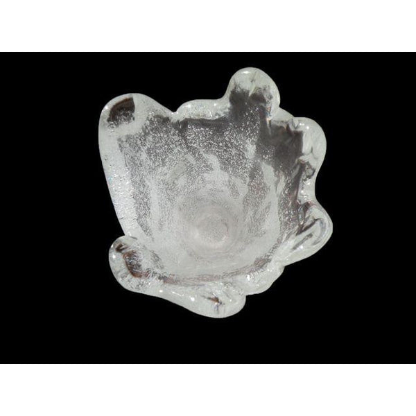 Mid-Century Iwata Toshichi Bubble Glass White Vase - CENTURIA