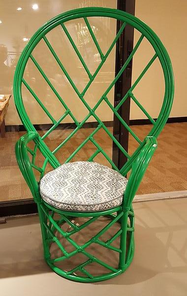 Chinoiserie Style Peacock Chair - CENTURIA