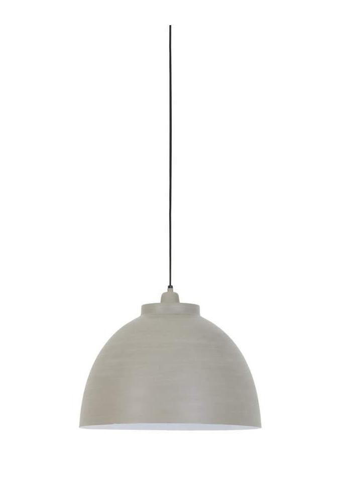 Concrete White Finish Pendant Light - CENTURIA