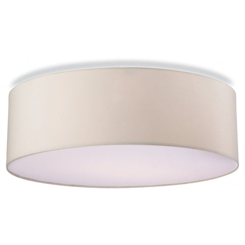 Modern Ivory Drum Shade Ceiling Light - CENTURIA