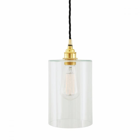 Glass Pendant With Brass Accent - CENTURIA