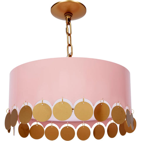 Trina Pink and Gold Ceiling Light