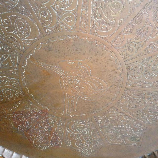 VINTAGE Turkish Brass Plate - CENTURIA