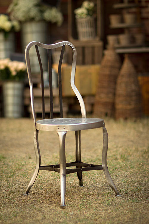 Vintage Rustic Metal Chair CENTURIA