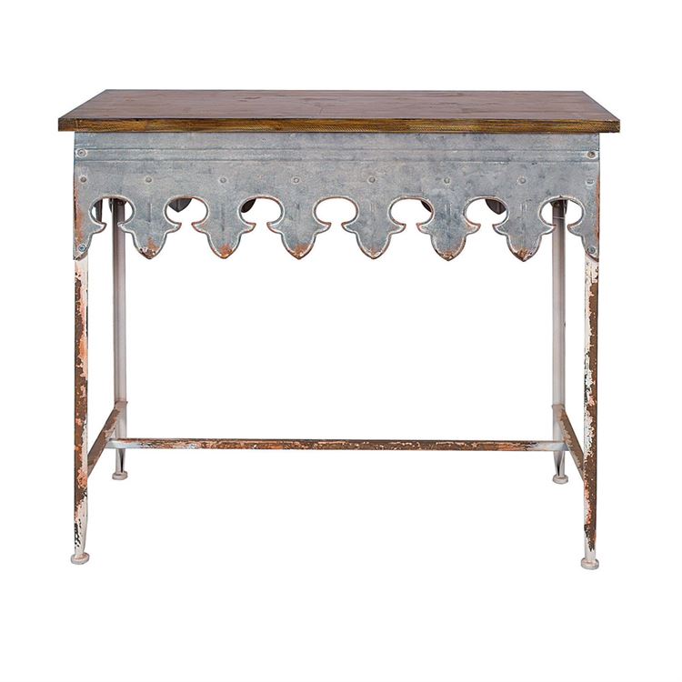 Farmhouse Style Galvanized Table - CENTURIA