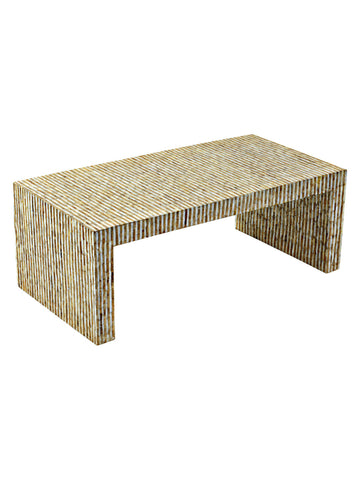 Tan Capiz Coffee Table - CENTURIA