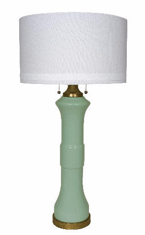 Teal and Gold Glass Lamp - CENTURIA