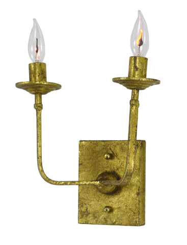 Classic Gold Two Light Sconce - CENTURIA