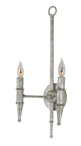 Victoria Sconce in Silver - CENTURIA