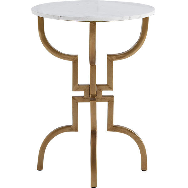 Marble & Gold Regency Side Table - CENTURIA