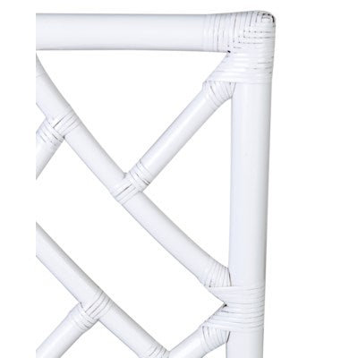 Chippendale White Rattan Arm Chair - CENTURIA
