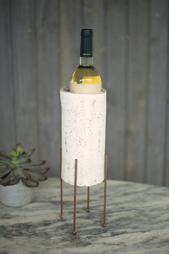 White Washed Natural Wine Cooler - CENTURIA